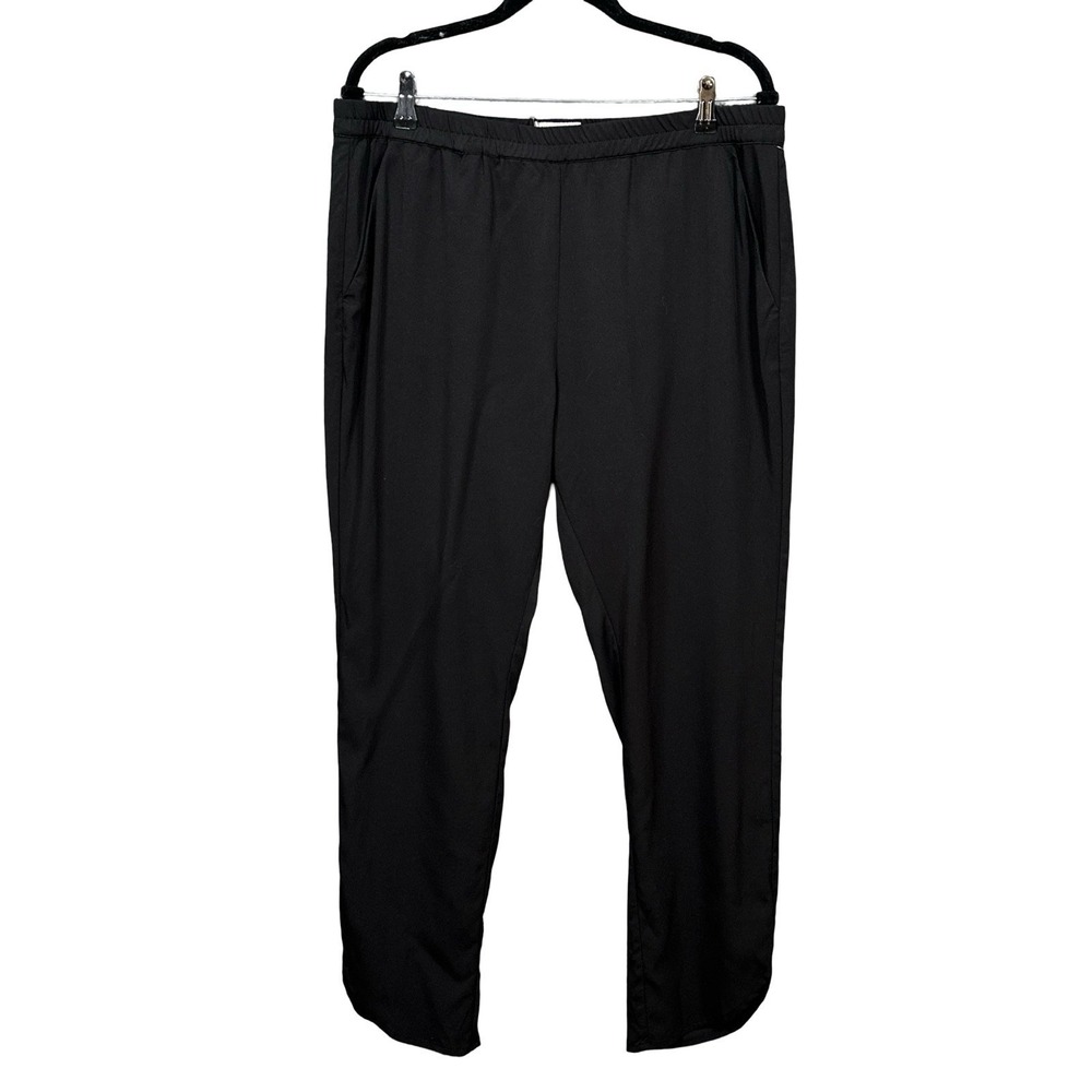 Marine Layer Allison Pant Women's XL Black Dolphin Hem Re-Spun Pull On NWT